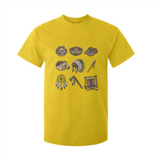 Indigenous Cultural Artifacts T Shirt For Kid Native American Heritage Graphic