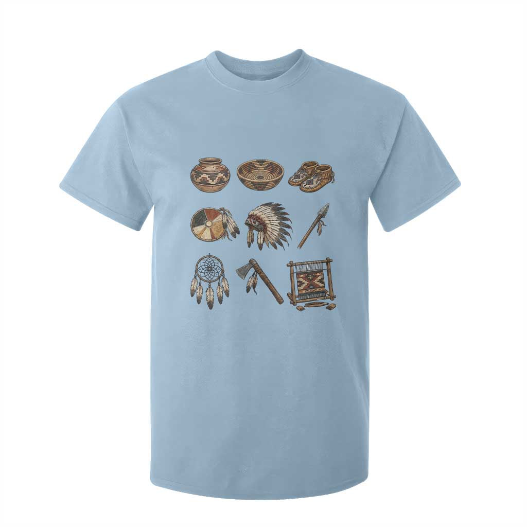 Indigenous Cultural Artifacts T Shirt For Kid Native American Heritage Graphic