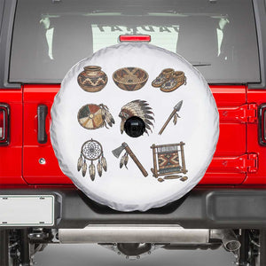 Indigenous Cultural Artifacts Spare Tire Cover Native American Heritage Graphic