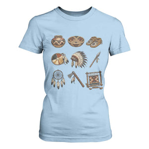 Indigenous Cultural Artifacts T Shirt For Women Native American Heritage Graphic