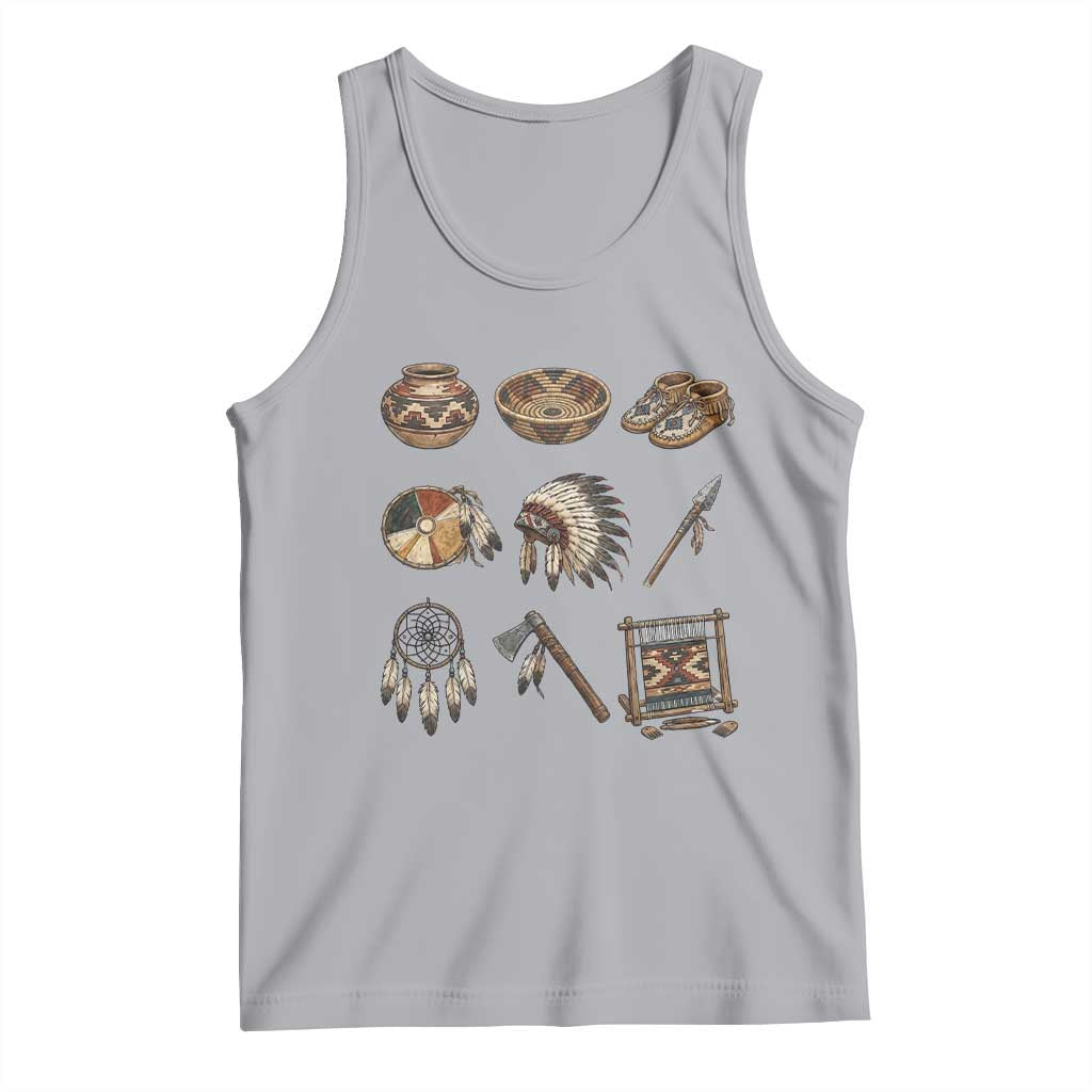 Indigenous Cultural Artifacts Tank Top Native American Heritage Graphic
