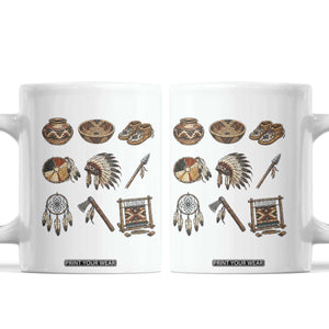 Indigenous Cultural Artifacts Coffee Mug Native American Heritage Graphic