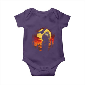 Vintage Native American Warrior Baby Onesie Indigenous Heritage Pride