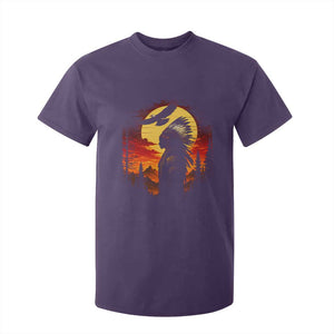 Vintage Native American Warrior T Shirt For Kid Indigenous Heritage Pride
