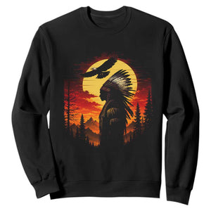 Vintage Native American Warrior Sweatshirt Indigenous Heritage Pride