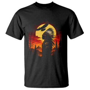 Vintage Native American Warrior T Shirt Indigenous Heritage Pride