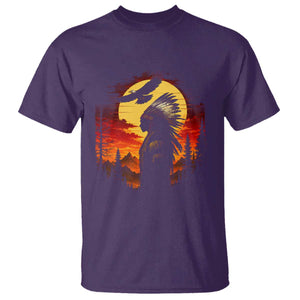 Vintage Native American Warrior T Shirt Indigenous Heritage Pride