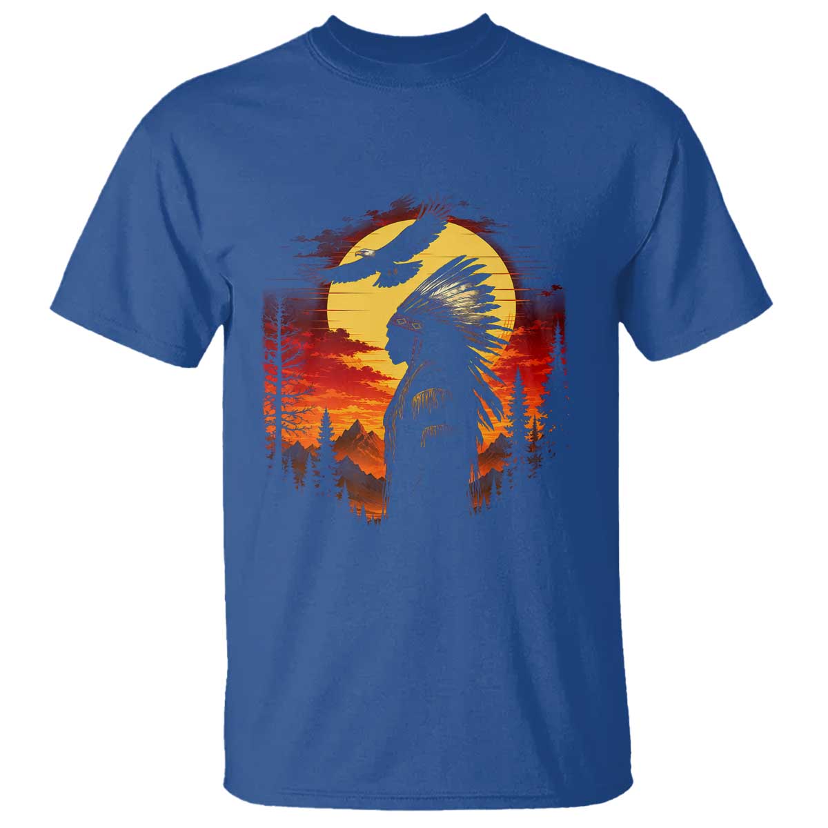 Vintage Native American Warrior T Shirt Indigenous Heritage Pride