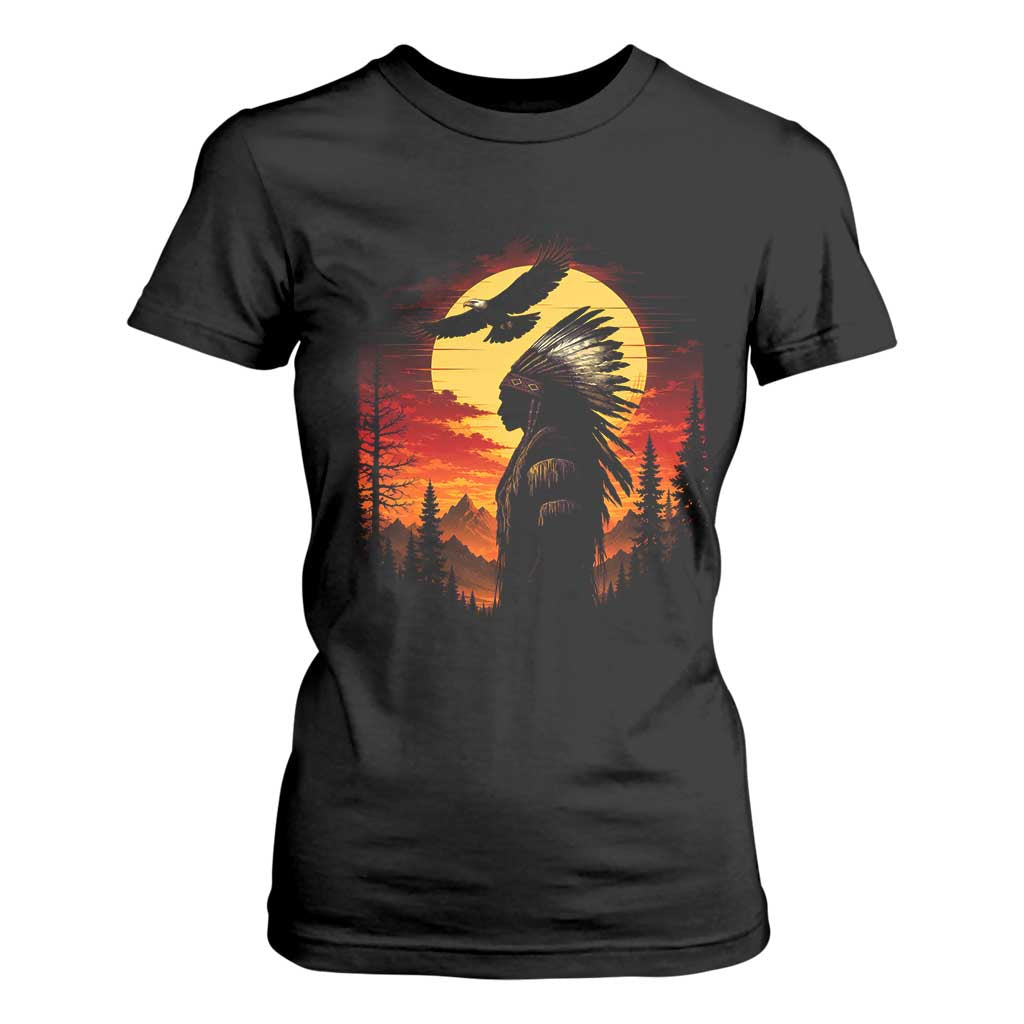 Vintage Native American Warrior T Shirt For Women Indigenous Heritage Pride TS12 Black Print Your Wear