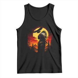 Vintage Native American Warrior Tank Top Indigenous Heritage Pride
