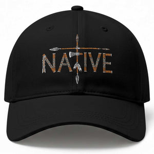 Western Style Tribal Feather Baseball Cap Vintage Boho Graphic