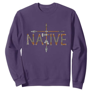 Western Style Tribal Feather Sweatshirt Vintage Boho Graphic