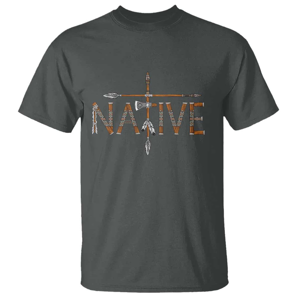 Western Style Tribal Feather T Shirt Vintage Boho Graphic