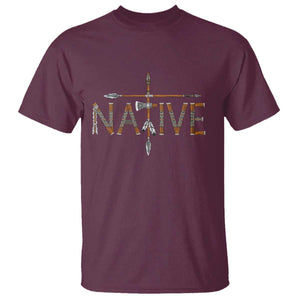 Western Style Tribal Feather T Shirt Vintage Boho Graphic