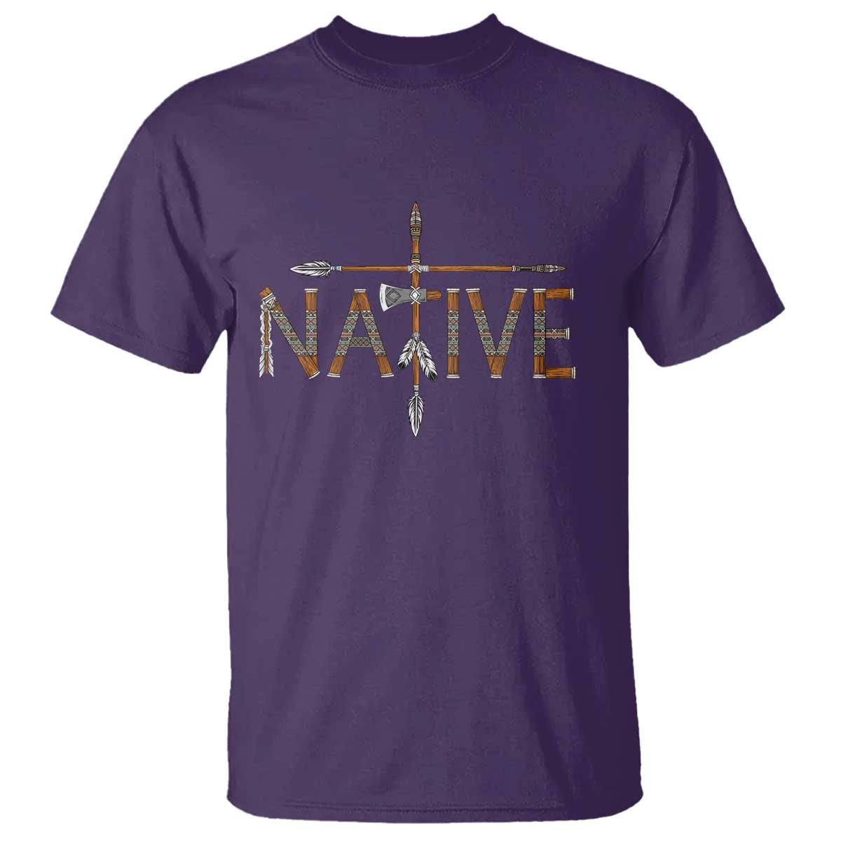 Western Style Tribal Feather T Shirt Vintage Boho Graphic