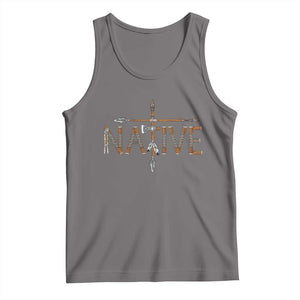 Western Style Tribal Feather Tank Top Vintage Boho Graphic