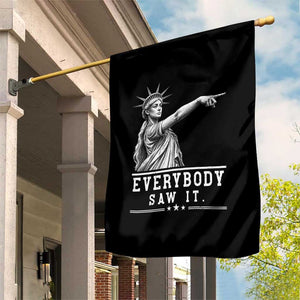Liberty Has Spoken Everybody Saw It Garden Flag Funny Pointing Statue Basketball Parody TS12 Print Your Wear