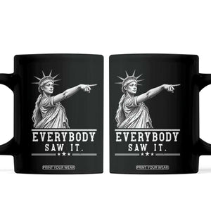 Liberty Has Spoken Everybody Saw It Coffee Mug Funny Pointing Statue Basketball Parody TS12 Black Print Your Wear