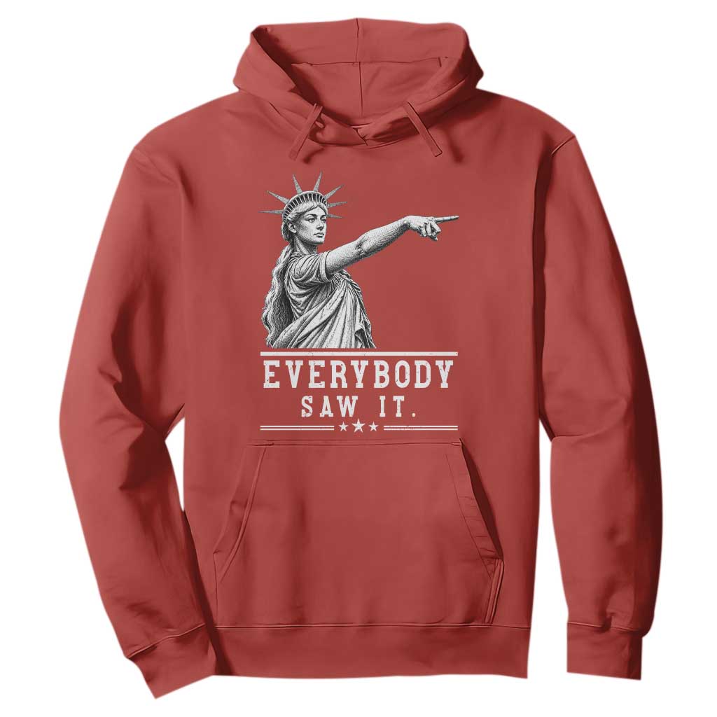 Liberty Has Spoken Everybody Saw It Hoodie Funny Pointing Statue Basketball Parody TS12 Red Print Your Wear