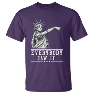 Liberty Has Spoken Everybody Saw It T Shirt Funny Pointing Statue Basketball Parody TS12 Print Your Wear