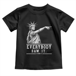 Liberty Has Spoken Everybody Saw It Toddler T Shirt Funny Pointing Statue Basketball Parody TS12 Black Print Your Wear
