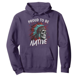 Proud To Be Native Hoodie Native American Skull Headdress Graphic