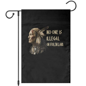 Indigenous Peoples Day Gift Garden Flag No One Is Illegal On Stolen Land
