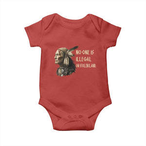Indigenous Peoples Day Gift Baby Onesie No One Is Illegal On Stolen Land