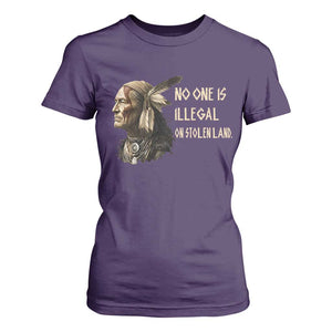 Indigenous Peoples Day Gift T Shirt For Women No One Is Illegal On Stolen Land