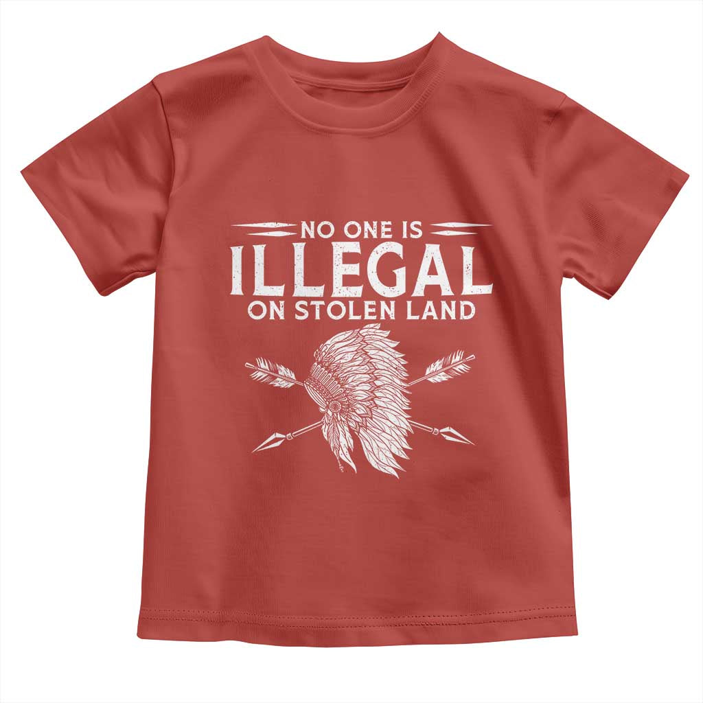 Honor Indigenous Peoples Toddler T Shirt No One Is Illegal On Stolen Land