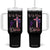 Christian Ballet Tumbler With Handle Let Us Praise Him With Dance Faith Inspired Art TS12 One Size: 40 oz Black Print Your Wear