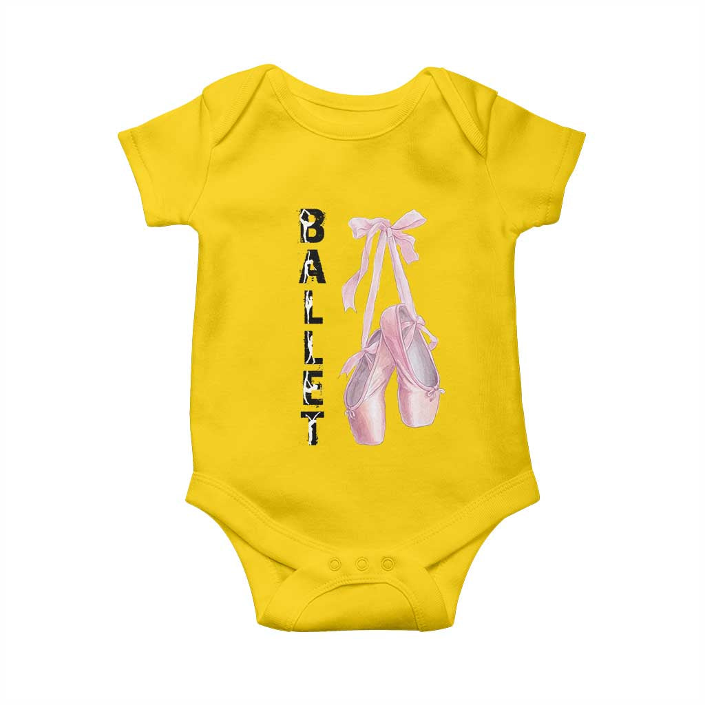 Ballerina Pointe Shoes Baby Onesie Gift For Cute Ballet Girl TS12 Daisy Print Your Wear