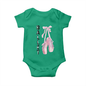 Ballerina Pointe Shoes Baby Onesie Gift For Cute Ballet Girl TS12 Irish Green Print Your Wear