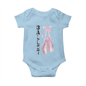 Ballerina Pointe Shoes Baby Onesie Gift For Cute Ballet Girl TS12 Light Blue Print Your Wear