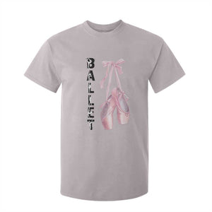 Ballerina Pointe Shoes T Shirt For Kid Gift For Cute Ballet Girl TS12 Ice Gray Print Your Wear