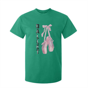 Ballerina Pointe Shoes T Shirt For Kid Gift For Cute Ballet Girl TS12 Irish Green Print Your Wear