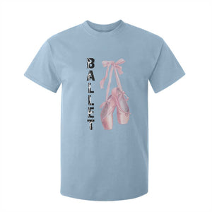 Ballerina Pointe Shoes T Shirt For Kid Gift For Cute Ballet Girl TS12 Light Blue Print Your Wear