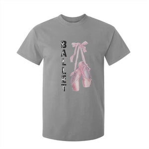 Ballerina Pointe Shoes T Shirt For Kid Gift For Cute Ballet Girl TS12 Sport Gray Print Your Wear