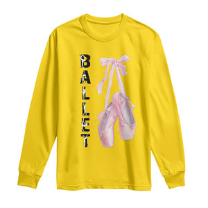 Ballerina Pointe Shoes Long Sleeve Shirt Gift For Cute Ballet Girl TS12 Daisy Print Your Wear