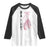 Ballerina Pointe Shoes Raglan Shirt Gift For Cute Ballet Girl TS12 White Black Print Your Wear