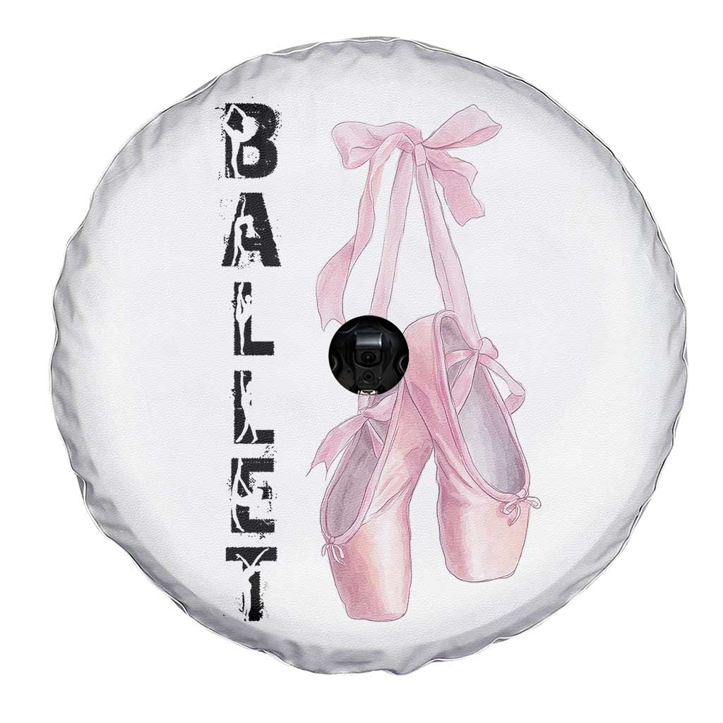 Ballerina Pointe Shoes Spare Tire Cover Gift For Cute Ballet Girl TS12 Print Your Wear