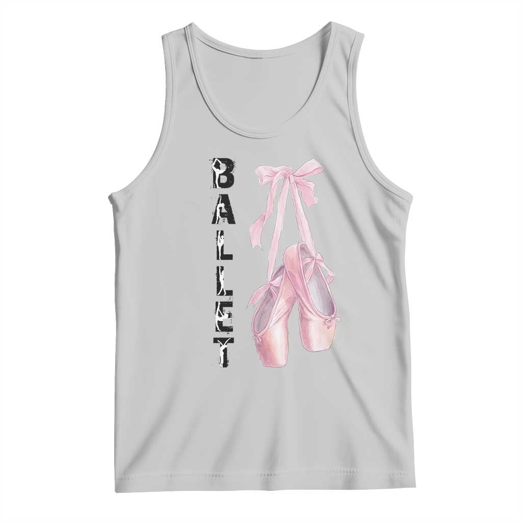 Ballerina Pointe Shoes Tank Top Gift For Cute Ballet Girl TS12 Ash Print Your Wear