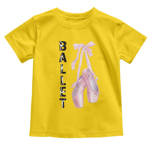 Ballerina Pointe Shoes Toddler T Shirt Gift For Cute Ballet Girl TS12 Daisy Print Your Wear