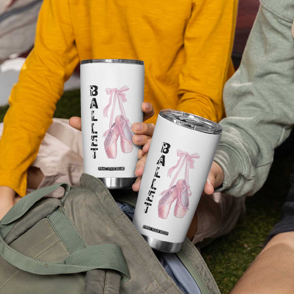 Ballerina Pointe Shoes Tumbler Cup Gift For Cute Ballet Girl TS12 Print Your Wear