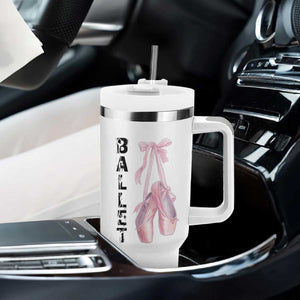 Ballerina Pointe Shoes Tumbler With Handle Gift For Cute Ballet Girl TS12 Print Your Wear