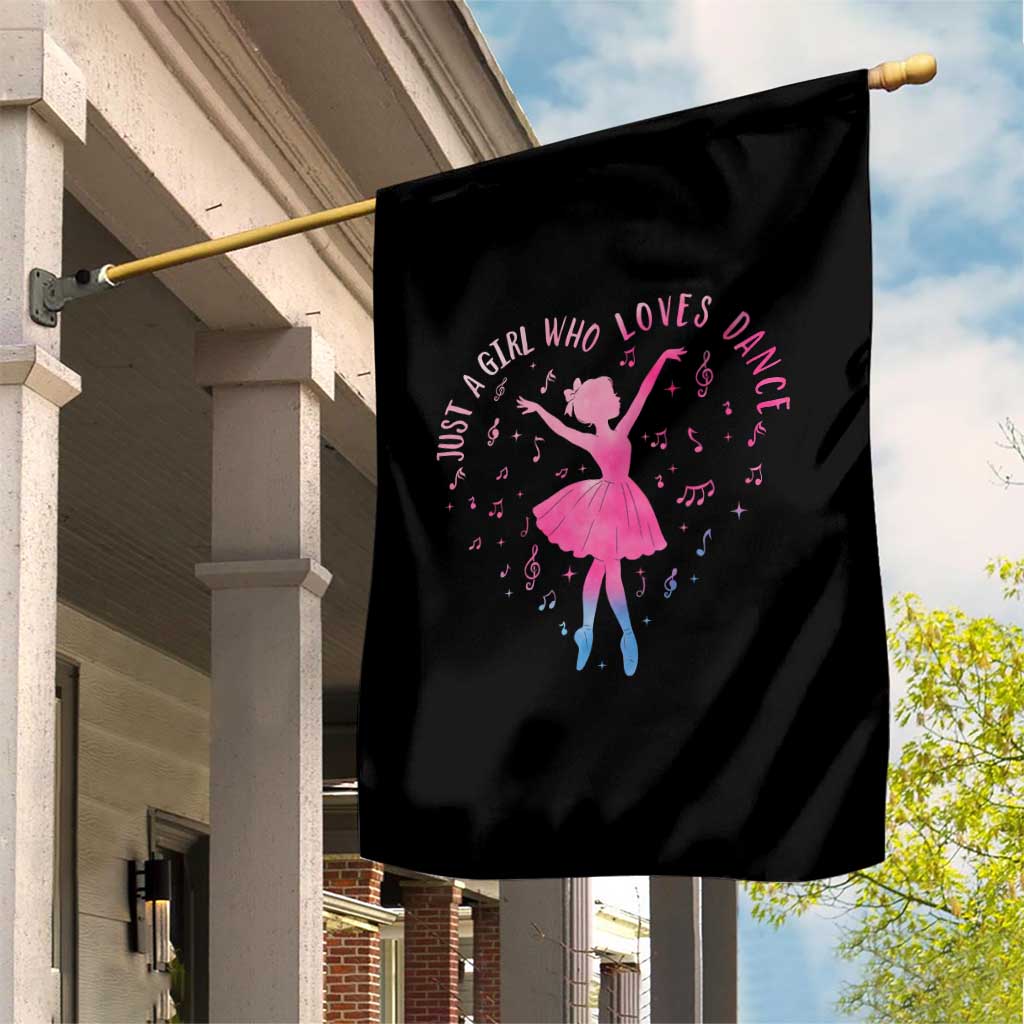 Just A Girl Who Loves Dance Garden Flag Gift For Cute Ballet Girl TS12 Print Your Wear