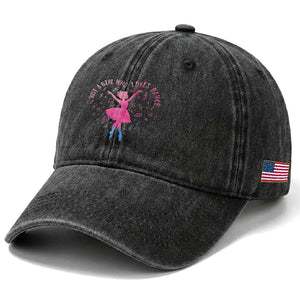 Just A Girl Who Loves Dance Washed Cotton Baseball Cap Gift For Cute Ballet Girl TS12 Print Your Wear