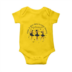 African American Ballet Dancer Baby Onesie Just A Girl Who Loves Dance TS12 Daisy Print Your Wear