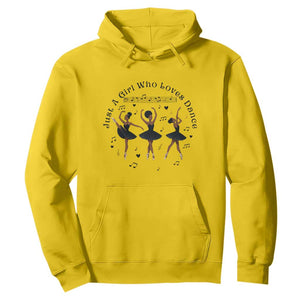 African American Ballet Dancer Hoodie Just A Girl Who Loves Dance TS12 Daisy Print Your Wear