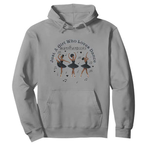African American Ballet Dancer Hoodie Just A Girl Who Loves Dance TS12 Sport Gray Print Your Wear